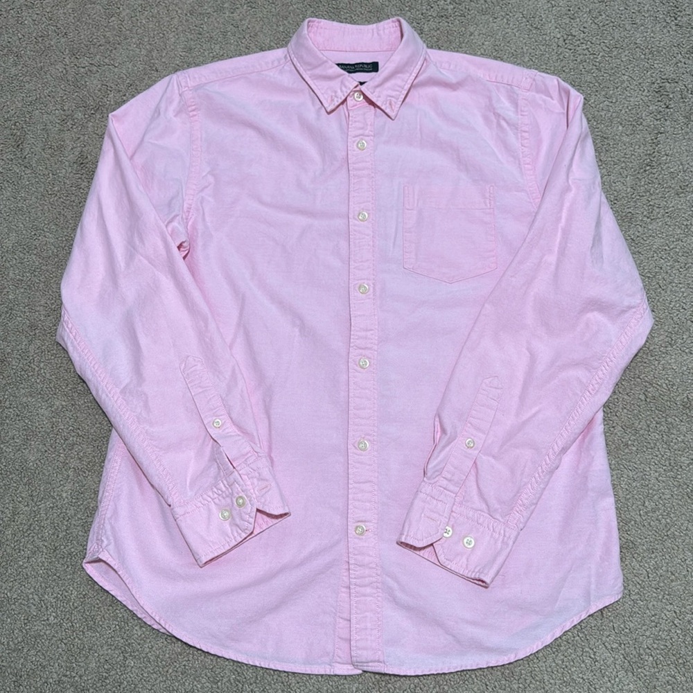 Banana Republic Dress Shirt (Pink) Size M